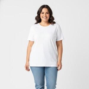 St. John's Bay Classic White Crew Neck Tee
